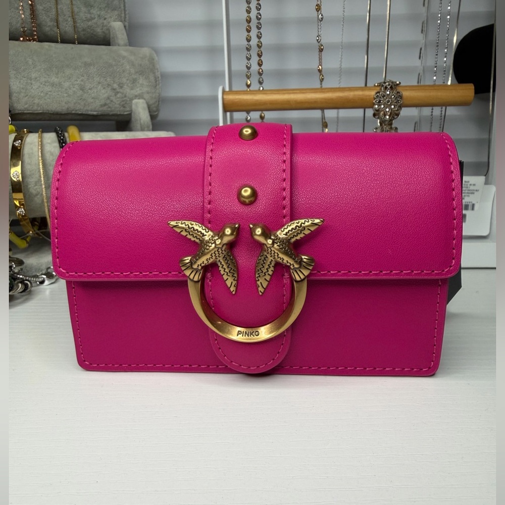 Pinko love micro crossbody bag